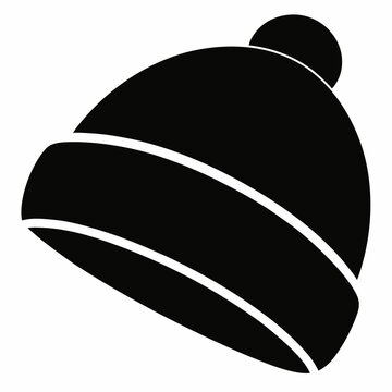 recommend clip art: Black Beanie Silhouette Vector