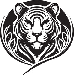 Obraz premium Tiger Vector Illustration - Bold and Dynamic Design
