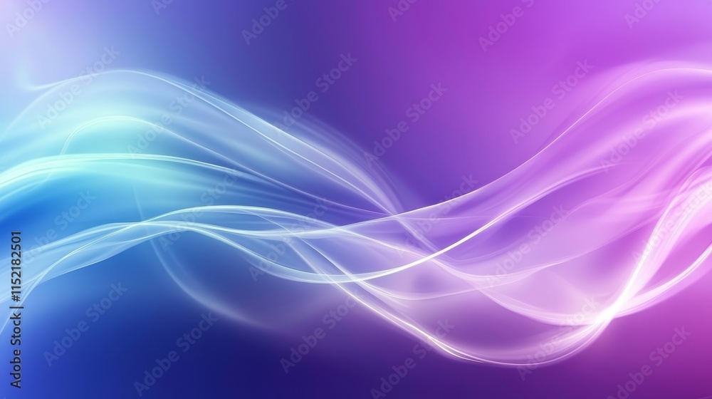Poster smooth, flowing lines create a dynamic and visually appealing gradient background, blending blue and