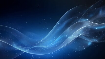 A mesmerizing abstract wave in blue tones with a sense of depth and fluidity, perfect for digital backgrounds.