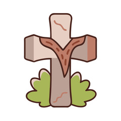 Obraz premium Easter Cross Icon