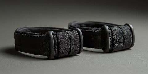  Pair of weighted wrist straps with Velcro closures for a snug fit. A compact and versatile fitness accessory designed for strength and endurance training.