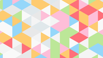 Multicolored triangles abstract background, mosaic tiles concept, vector illustration. Vintage triangle pattern.Geometric hipster retro background with place for your text. Retro triangle background