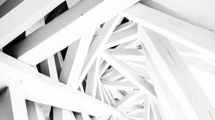 Dynamic High Contrast White Structure with Unique Angles