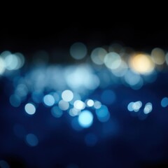 bokeh blue of  A sparkly sea  abstract bokeh light background bright   emotional harmonious vignette 