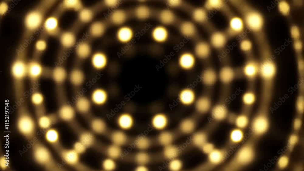 Aufkleber mesmerizing golden light trails swirl against a black backdrop. sparkling particles evoke elegance a