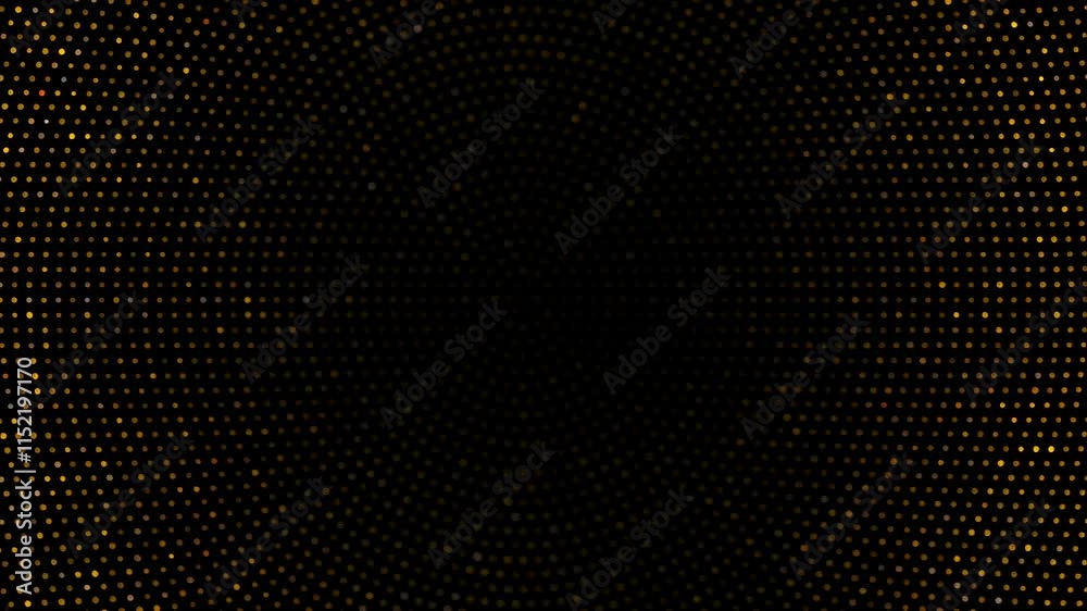 Leinwandbilder mesmerizing golden light trails swirl against a black backdrop. sparkling particles evoke elegance a