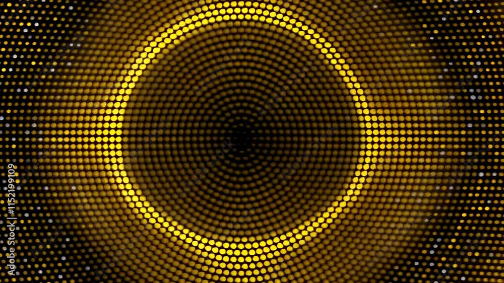 Poster Mesmerizing golden light trails swirl against a black backdrop. Sparkling particles evoke elegance and luxury. Dynamic abstract background video.