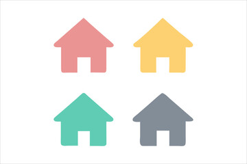Houses icons set