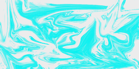 Abstract liquid gradient background acrylic art blue. Eastern style of Ebru painting on water with acrylic paints swirls marbling. Pattern and texture of swirling pink ink with sea blue color. 