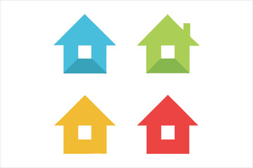 Houses icons set