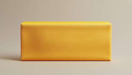 Elegant Yellow Fabric Rectangle Perfect for Advertising Displays Solid color blank fabric .