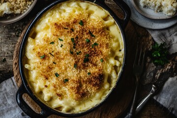 Creamy Macaroni and Cheese with Breadcrumb Topping