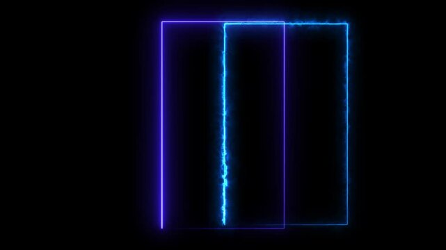 green color rectangle frame animation vertical short video footage clip