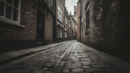 Obraz premium Moody Dark Alley with Long Exposure Effect