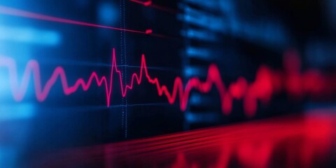Obraz premium Understanding the Heart's Electrical Activity via Cardiograms