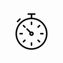 Stopwatch Timer Countdown Icon vector sign