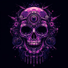 Traditional Skull illustration