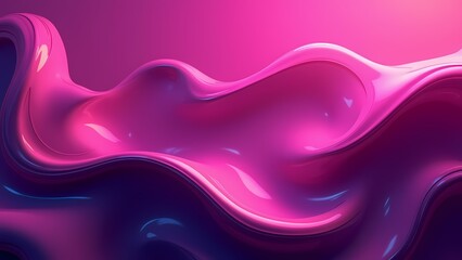 abstract purple 3d liquid background with waves