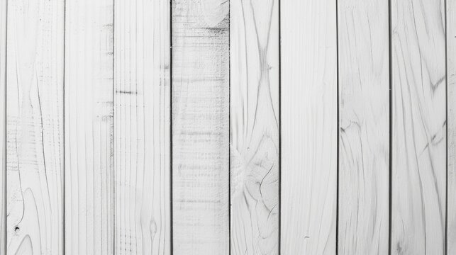 White Wood Texture and Background with Copy Space. Top View of Natural Wooden Table Surface for Design