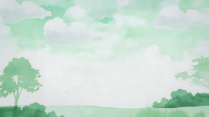 Fototapeta premium landscape with clouds