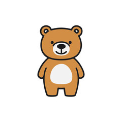 Funny Bear Vector PNG Transparent