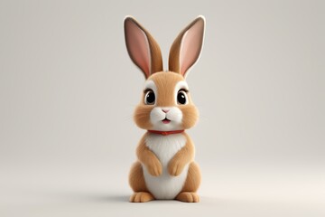 Obraz premium araffe sitting on a white surface with a red collar