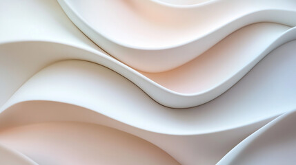 Elegant wave patterns create a serene and warm ambiance in interior design spaces