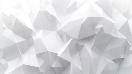 Abstract White Diamond Faceted Texture Background for Minimalist Design Concepts