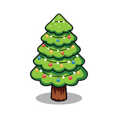 Cartoon decoration tree vector design element
