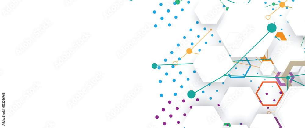 Poster abstract geometric background. for scientific and business presentations. vector work.