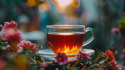 Fototapeta premium a cup of tea 