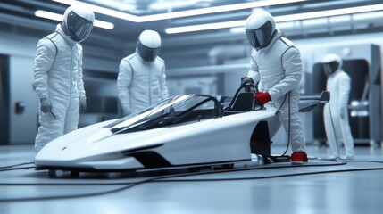 High-Tech Testing Facility with Realistic Textures