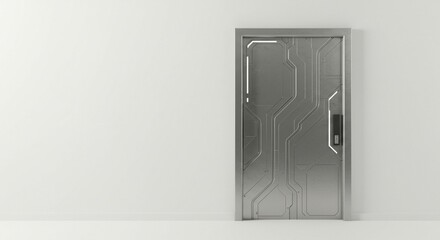 Contemporary Futuristic Door Blending Form and Function