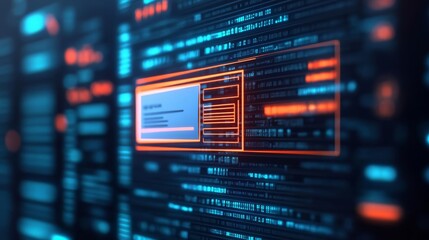 Obraz premium Holographic display of a receipt being issued from a digital wallet, sleek transaction