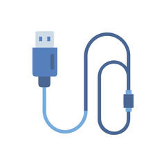  Minimal Charging Cable Icon Illustration Design