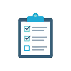 Fototapeta premium Creative Clipboard Tasks Icon Illustration Design