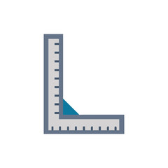  Minimal Corner Ruler Icon Illustration Design