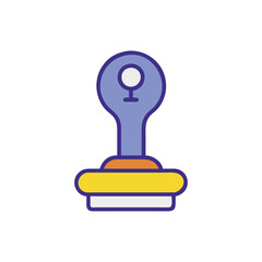  Minimal Corporate Stamp Key Icon Illustration Design