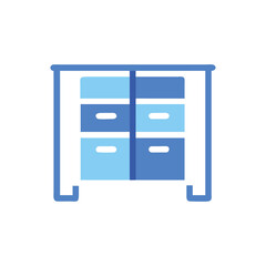  Dynamic Desk Divider Icon Illustration Design