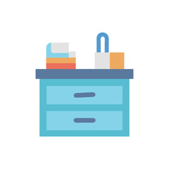  Stylish Desk Organizer Icon Illustration Design