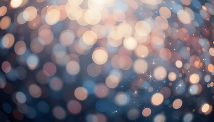 Fototapeta premium Festive Sparkles and Bokeh in Pastel Pearl and Silver Tones: Elegant Celebration Background with Selective Focus, Perfect for Weddings, Parties, and Luxurious Events