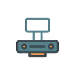  Minimal Docking Station Icon Illustration Design