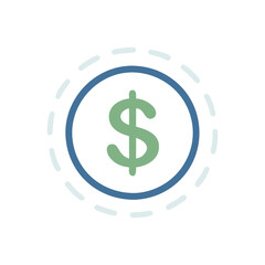  Creative Dollar Tag Icon Illustration Design