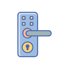  Creative Door Lock Icon Illustration Design