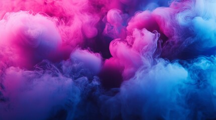 Fototapeta premium Abstract colorful smoke clouds in vibrant motion