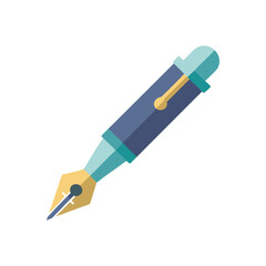  Minimal Fountain Pen Icon Illustration Design