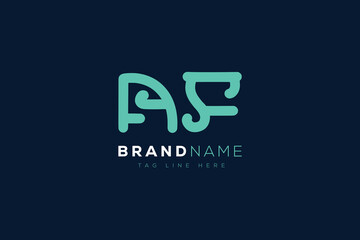 A and F logo design.  AF abstract Letters Logo Monogram. This logo design is the process of creating a visual symbol that represents a brand, company, or individual.
