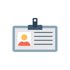  Employee Card Holder Icon Illustration Design