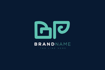 B and P logo design.  BP abstract Letters Logo Monogram. This logo design is the process of creating a visual symbol that represents a brand, company, or individual.